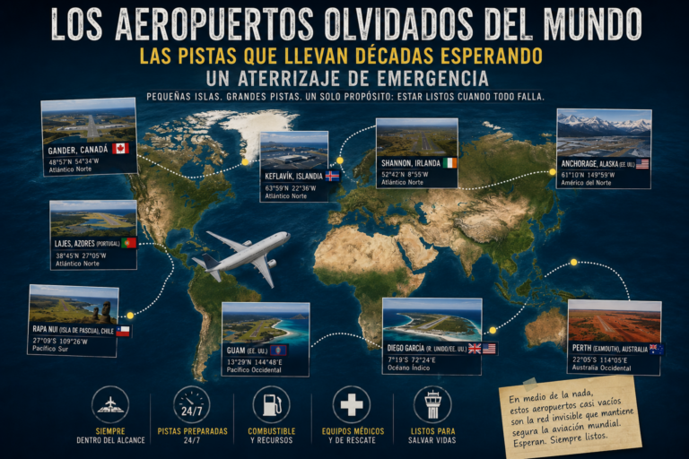Los aeropuertos que existen para un vuelo que quizá nunca llegue